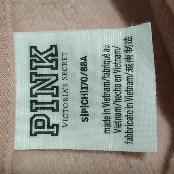 NWOT PINK Victoria's Secret Hoodie😍 Sz.S Oversized to A M/L (X-50 CRATE) - Picture 6 of 8